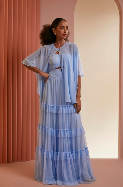 CAPA DE CHIFFON RODADA