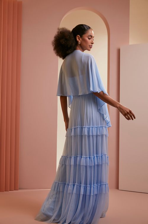 CAPA DE CHIFFON RODADA