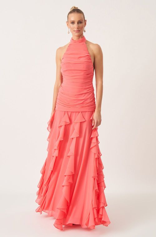Vestido Longo Mayara Coral