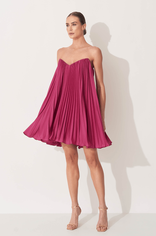 Vestido Curto Stefani Fucsia - Hover