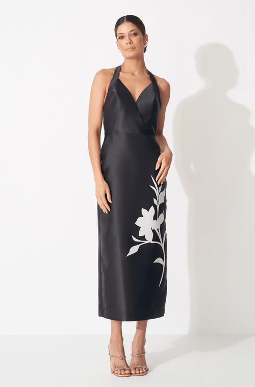 VESTIDO MIDI ROSA