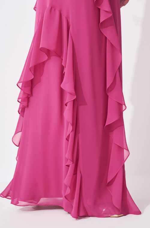 Vestido Longo Brenda Pink - Hover