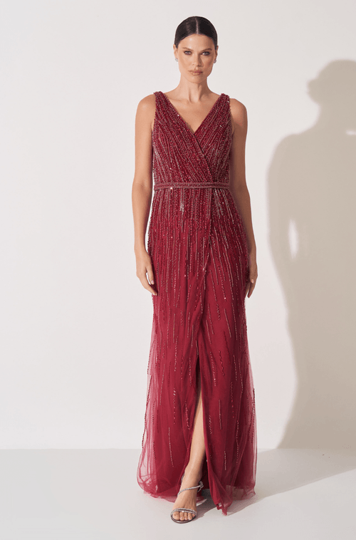 VESTIDO LONGO BORDADO VALÊNCIA