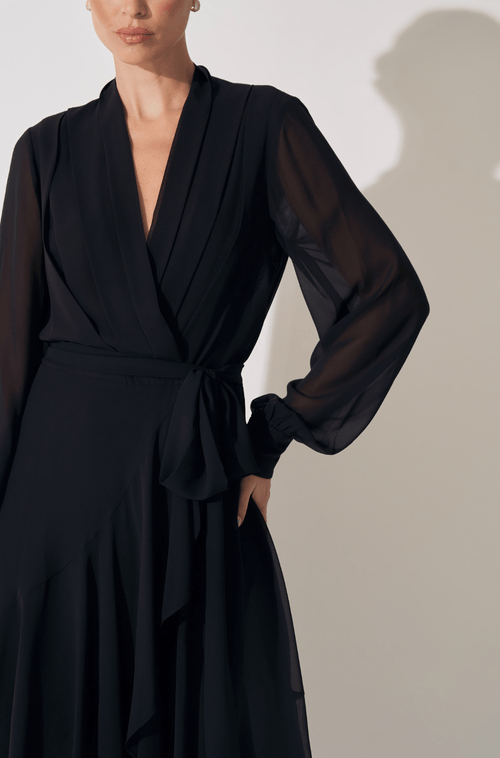 Vestido Maní Preto - Hover