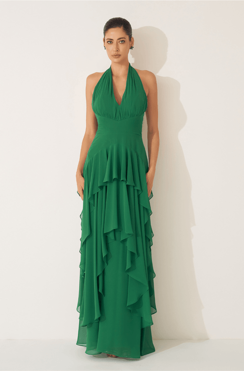 Vestido Longo Ameerah Verde Esmeralda