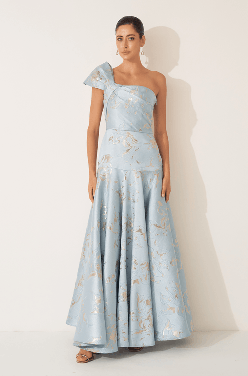 Vestido Longo Renata Azul Serenity