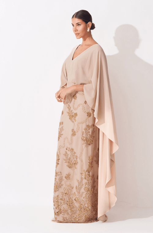 Vestido Genevieve Dourado - Hover