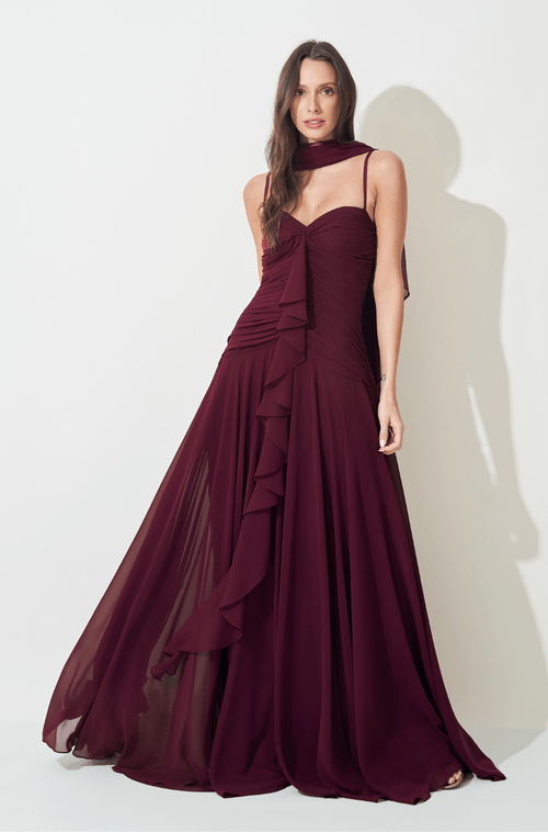 Vestido Longo Luana Bordo