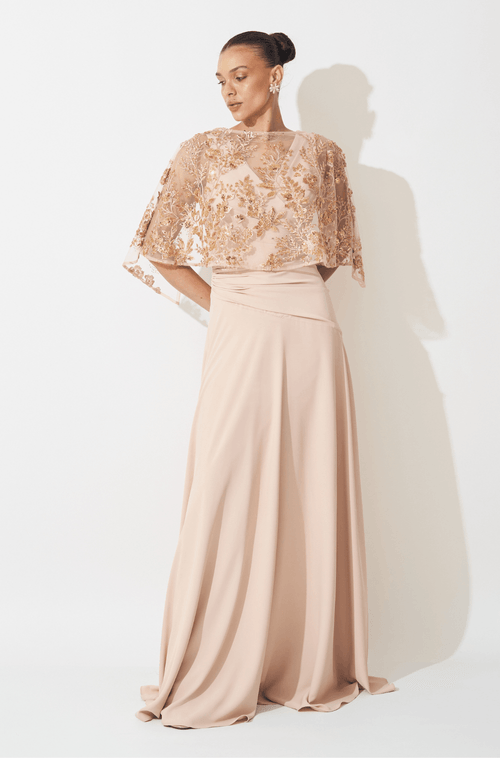 Vestido Longo Leandra Dourado