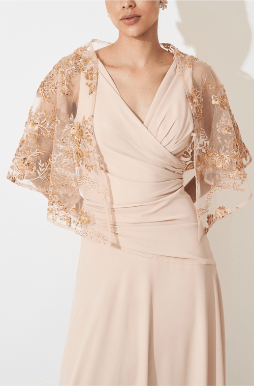 Vestido Longo Leandra Dourado - Hover