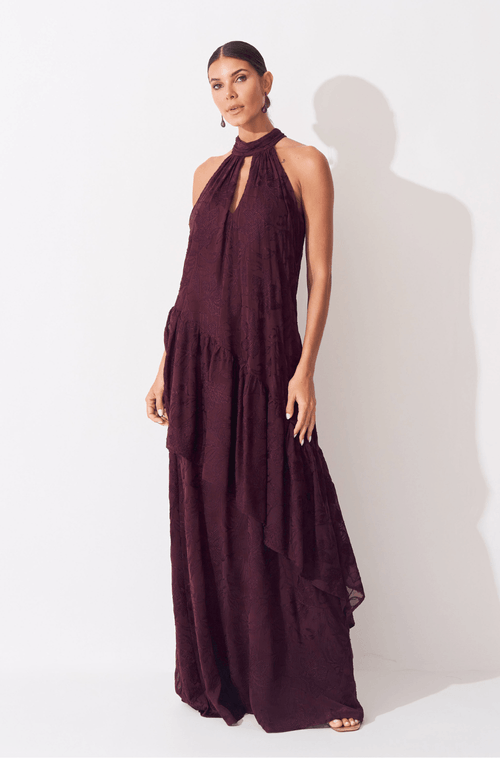 Vestido Longo Isabele Vinho