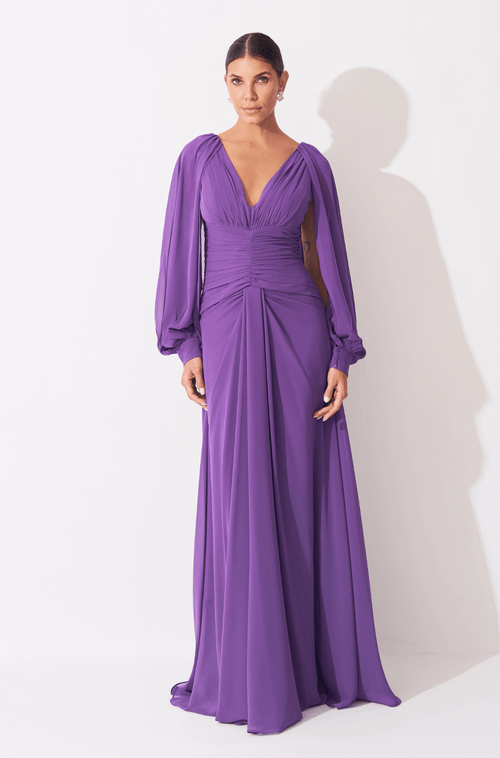 Vestido Longo Lilian Roxo