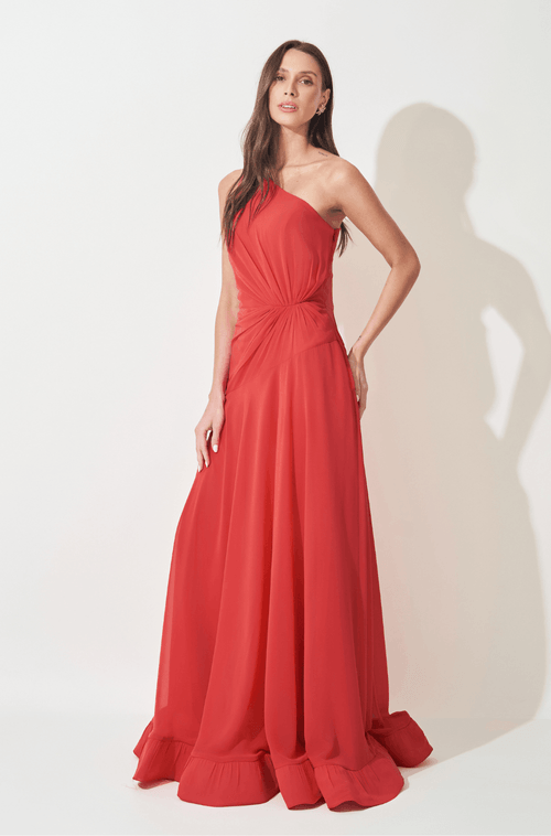 Vestido Longo Erine Laranja