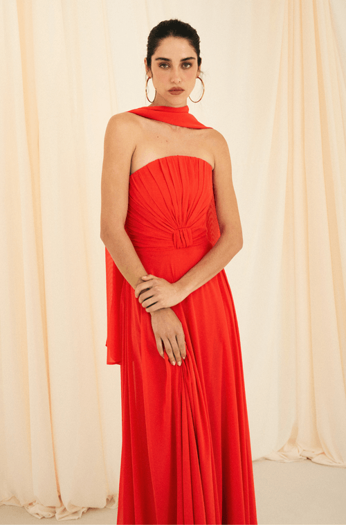 VESTIDO LONGO LORETA - Hover