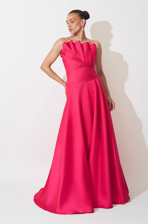 Vestido Longo Kitty Magenta