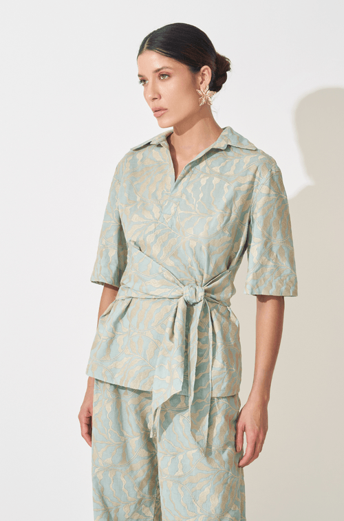Camisa Tatiane Verde Erva Doce