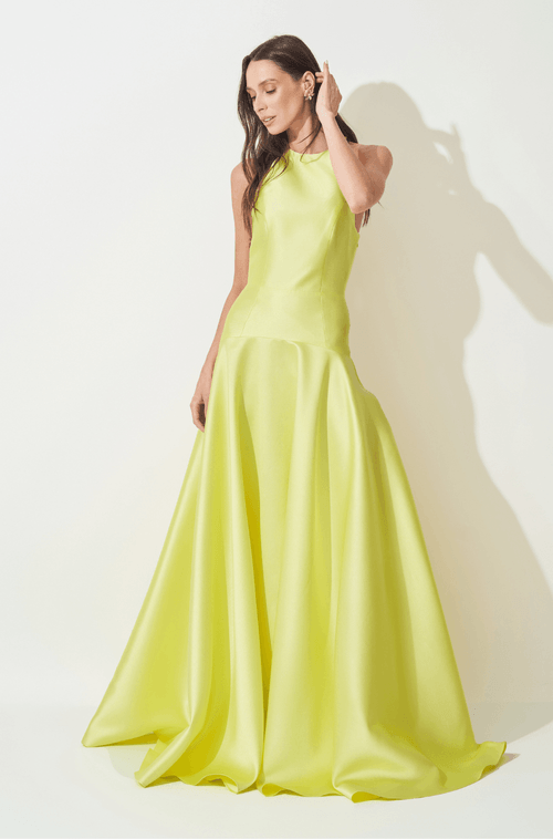 Vestido Longo Meredith Amarelo