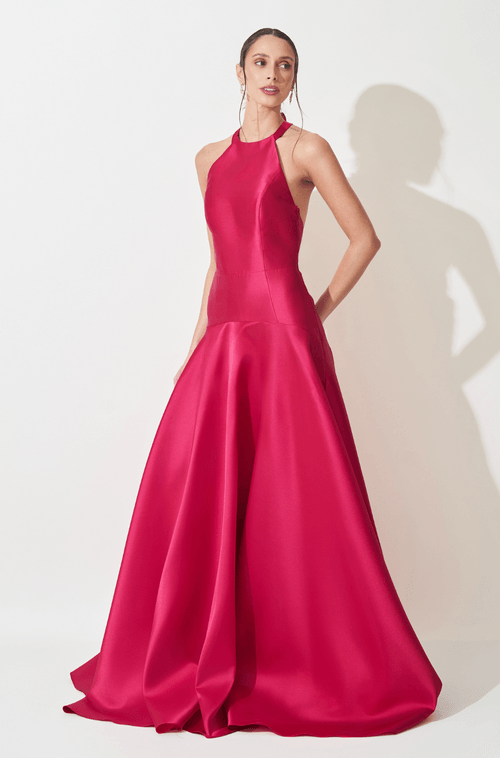 Vestido Longo Meredith Magenta