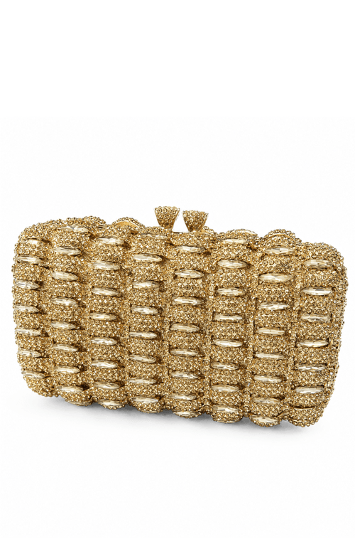 Clutch Cristais Dourado