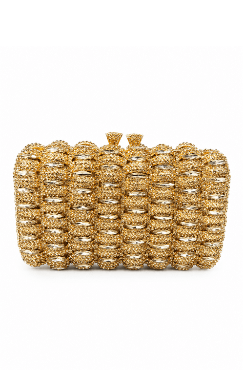 Clutch Cristais Dourado - Hover