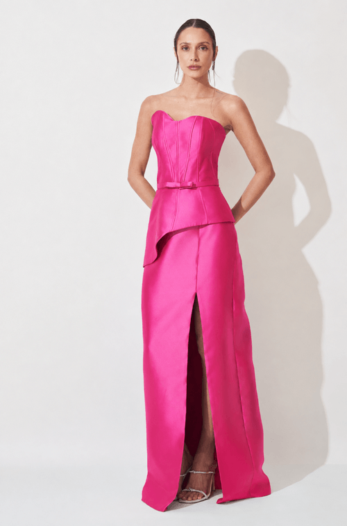 Vestido Longo Evelyn Pink - Hover