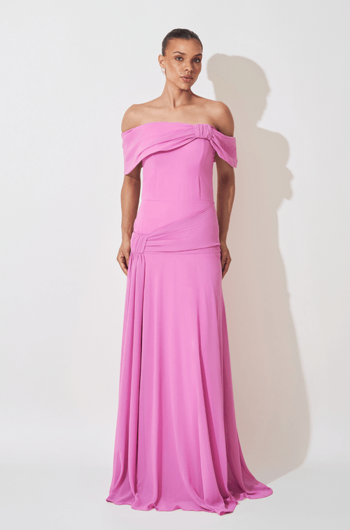 Vestido Longo Elize Rosa
