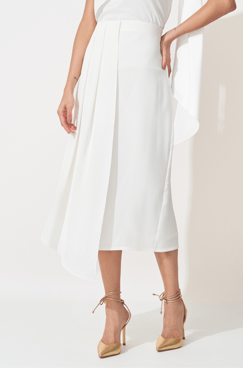 Saia Midi Amalia Off White - Hover