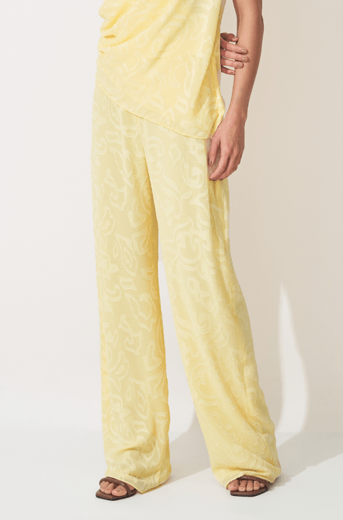 Calça Tabata Amarelo Manteiga
