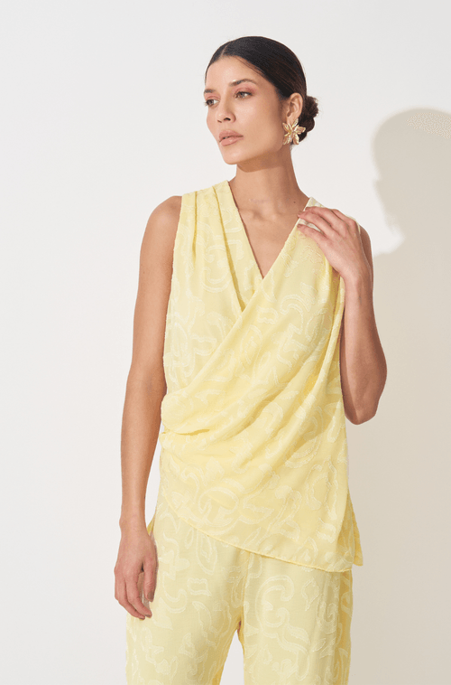 Blusa Tatiana Amarelo Manteiga