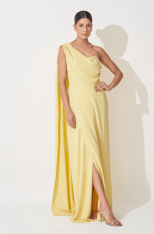 Vestido Longo Marta Amarelo