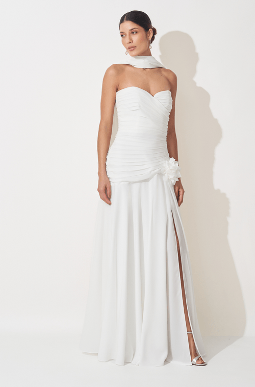Vestido Longo Clarissa Off White
