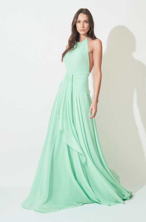 Vestido Longo Antonela Verde Menta