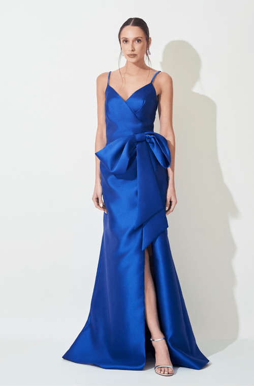Vestido Longo Andreza Azul Bic