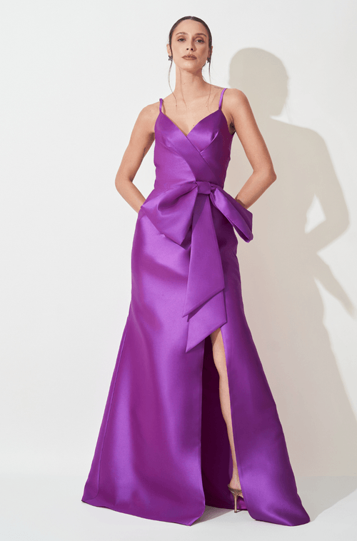 Vestido Longo Andreza Roxo