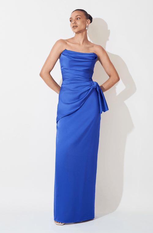 Vestido Longo Yara Azul Bic