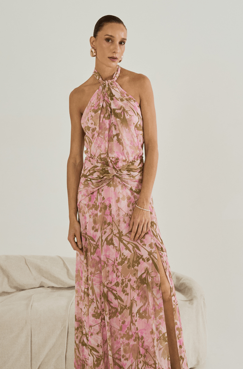 Vestido Longo Alexia Rosa - Hover