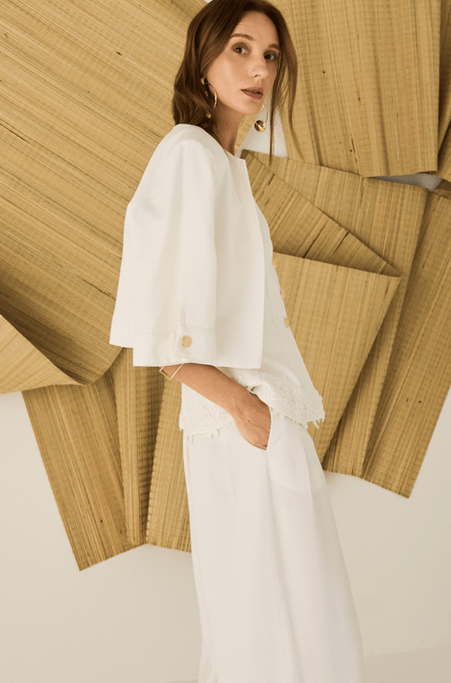 Casaqueto Verônica Off White - Hover