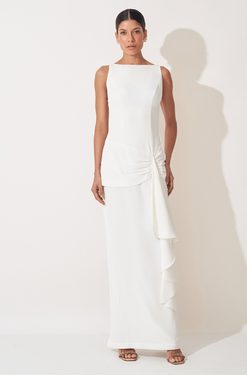 Vestido Longo Natalia Off White