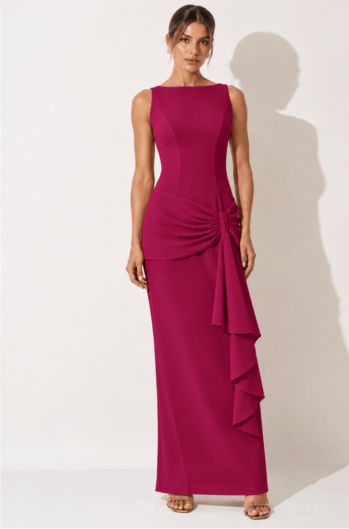 Vestido Longo Natalia Fucsia