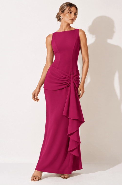 Vestido Longo Natalia Fucsia - Hover