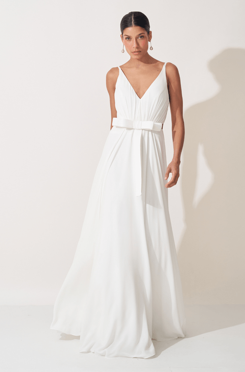 Vestido Longo Betina Off White
