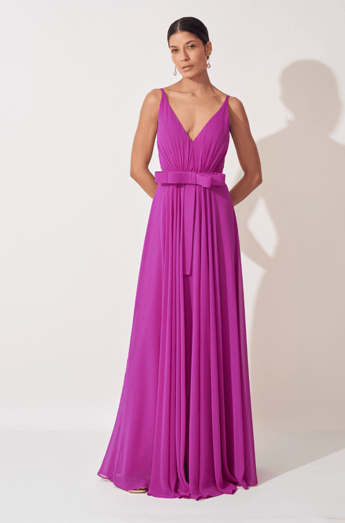 Vestido Longo Betina Fucsia
