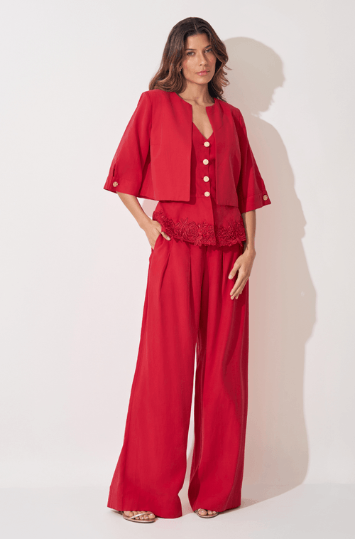 Casaqueto Verônica Vermelho - Hover