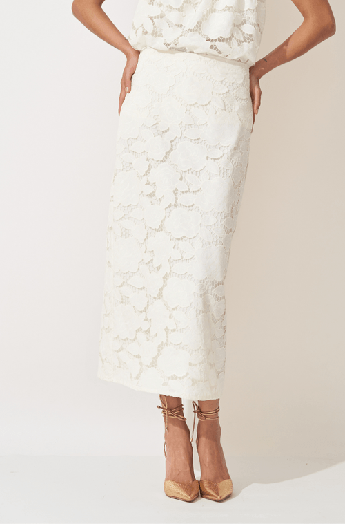 Saia Midi Bethania Off White
