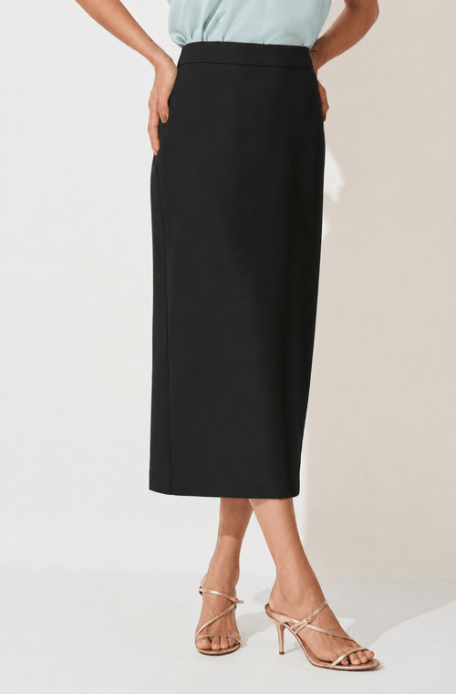 Saia Midi Rafaela Preto