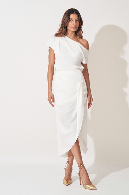 Saia Midi Helia Off White - Hover